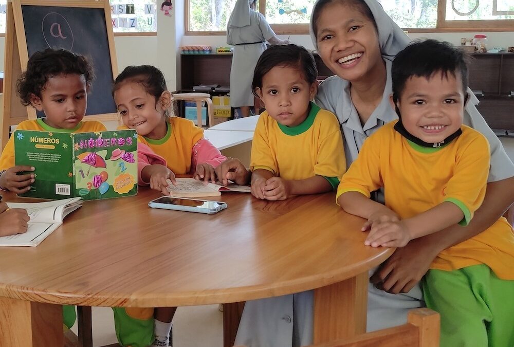 Visitamos la escuela de la misión compartida en Timor-Leste