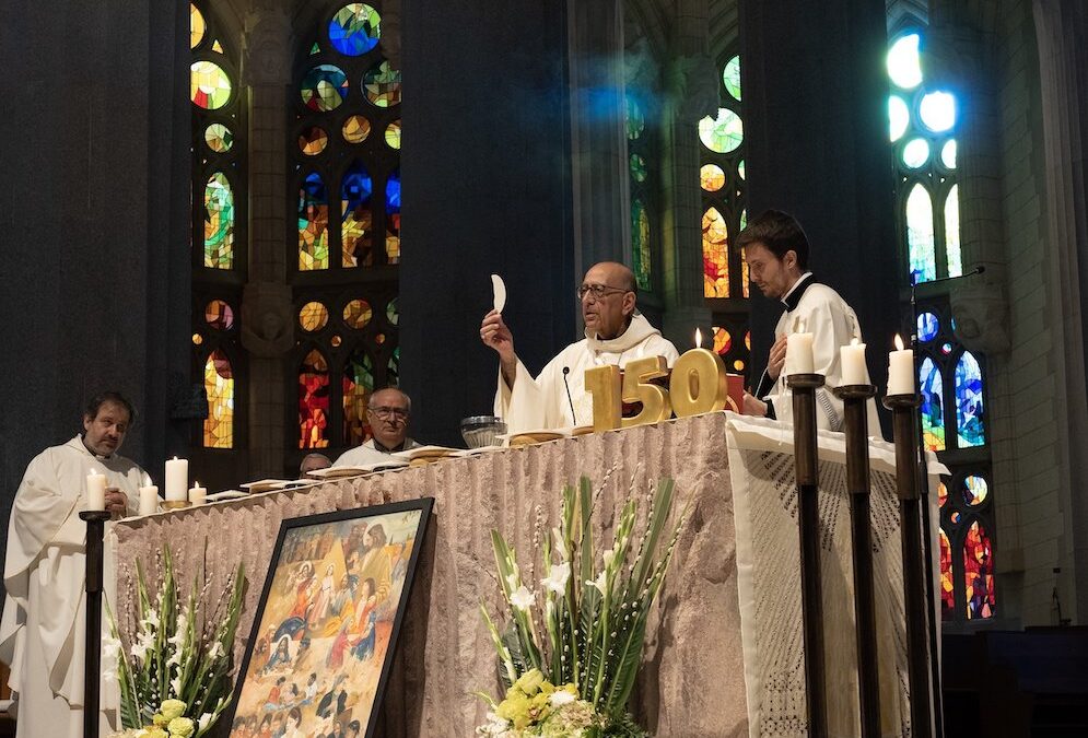 Celebración de 150 años de Misioneras Hijas de la Sagrada Familia en la Basílica de la Sagrada Familia (Barcelona)